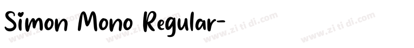 Simon Mono Regular字体转换